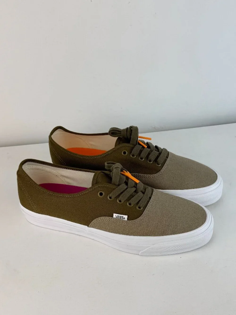 Men's 12 - Vans Lx Authentic 44 Canvas Sneakers - Malibu Bay Leaf - 507452